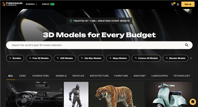 球素材！站酷海洛解锁 3D 素材自由OG视讯引入TurboSquid 全(图3)
